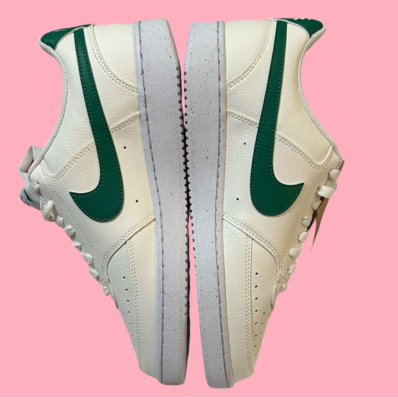 NWTIB! WOMEN’S NIKE COURT VISION LOW NEXT NATURE.  WHITE/SAIL/MALACHITE. SZ 10.5 - Picture 5 of 16